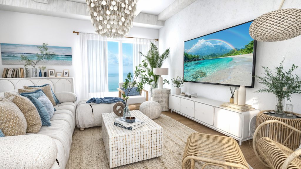 Harper's Coastal Retreat Living Room - Mondan & Co Interiors