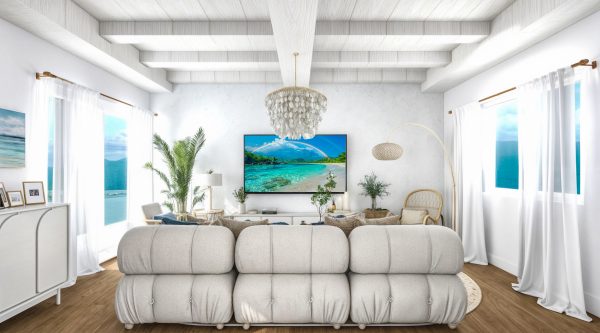 Harper's Coastal Retreat Living Room - Image 9