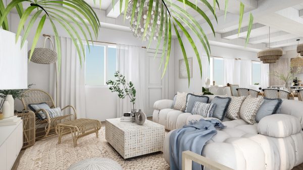 Harper's Coastal Retreat Living Room - Image 3