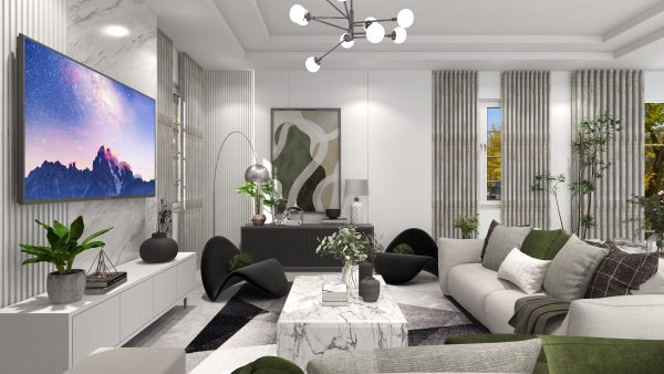 Sophia's Contemporary Statement Living Room
