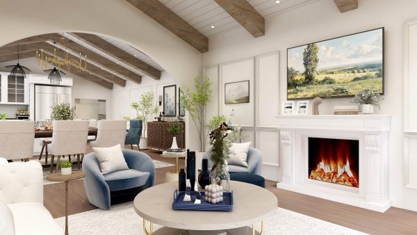 Amelia Transitional Classic Living Room - Image 11