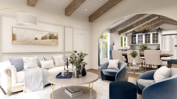 Amelia Transitional Classic Living Room - Image 14