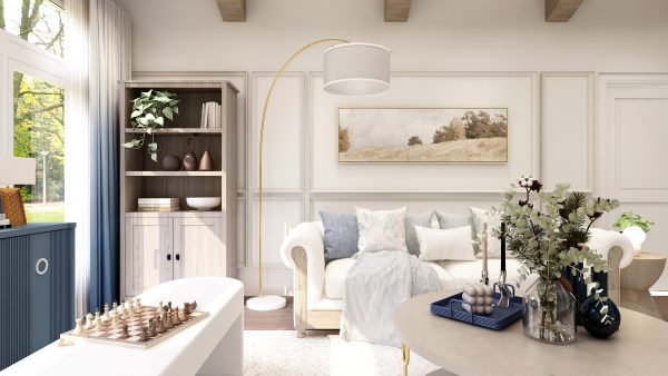 Amelia Transitional Classic Living Room - Image 3