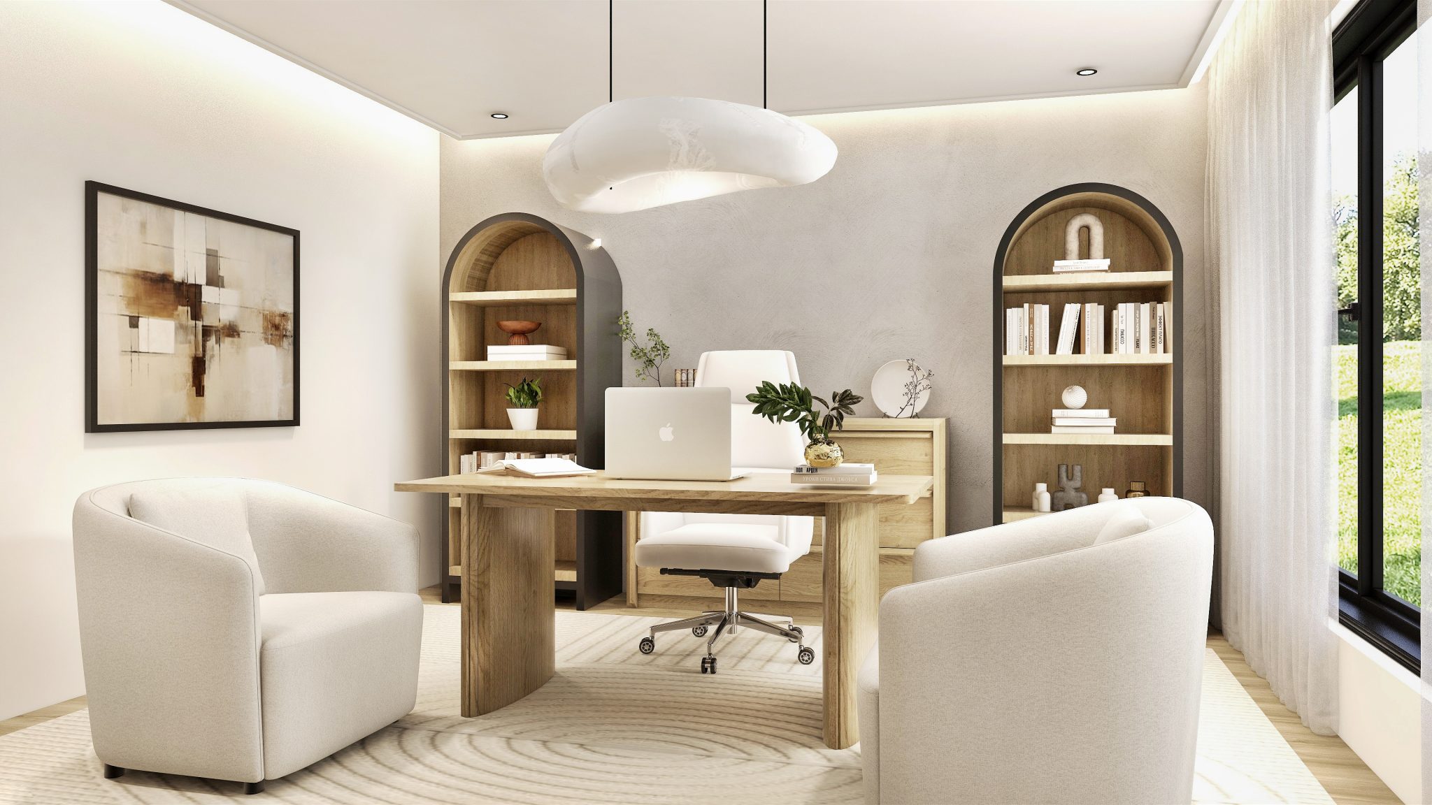 Freya's Scandinavian-Inspired Home Office - Mondan & Co Interiors