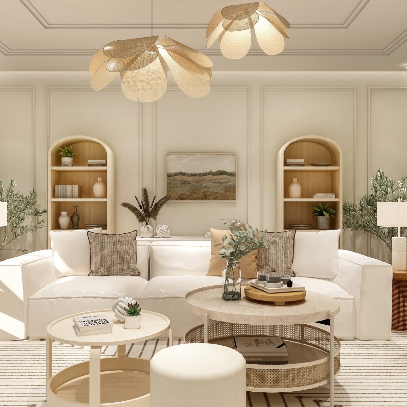 Ingrid's Scandinavian Family Oasis Living Room - Mondan & Co Interiors