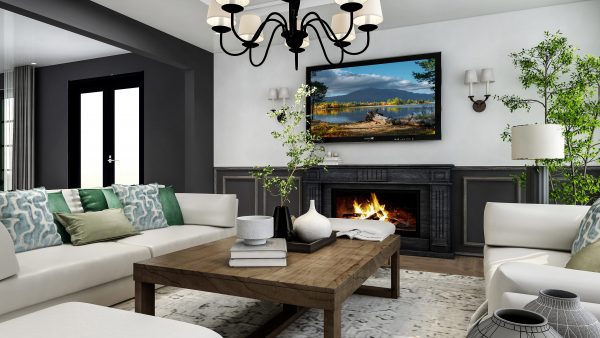 Mateo's Moody Transitional Living Room - Image 4