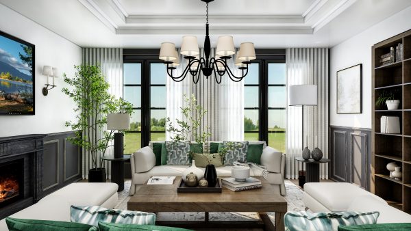 Mateo's Moody Transitional Living Room - Image 3