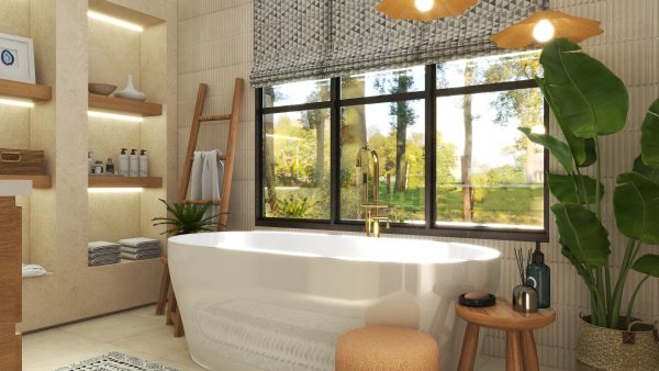 Zoe's Modern Organic Bathroom Retreat