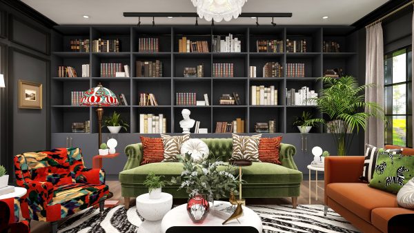 Zara Zebra Chic Eclectic Oasis Living Room - Image 2