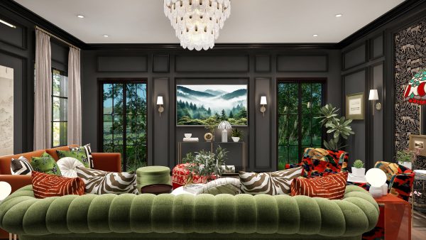 Zara Zebra Chic Eclectic Oasis Living Room - Image 3