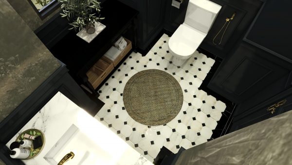 Dahlia's Velvet Reflection Powder Room - Image 2
