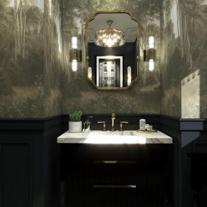 Dahlia's Velvet Reflection Powder Room