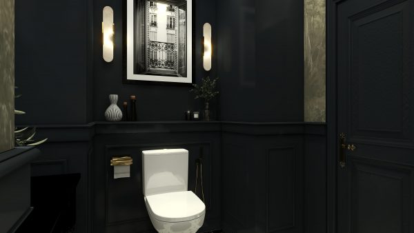 Dahlia's Velvet Reflection Powder Room - Image 9