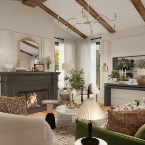 Evelyn's Willow Transitional Living Room